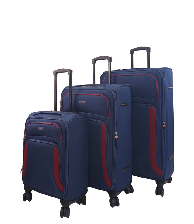 Arundel Set of 3 Soft Shell Suitcase in Navy