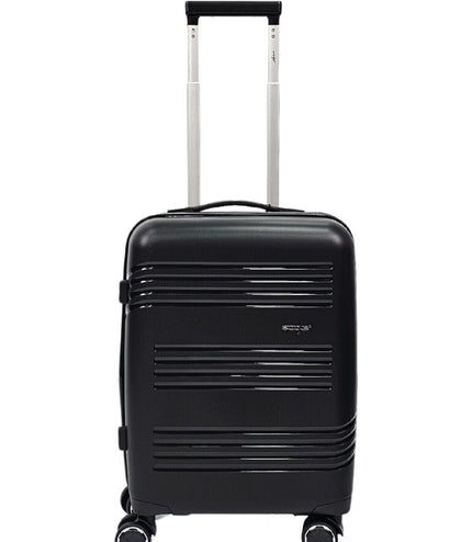 Camborne Cabin Hard Shell Suitcase in Black