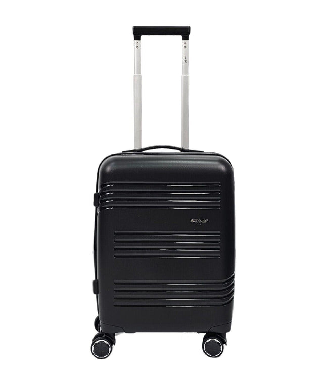Camborne Cabin Hard Shell Suitcase in Black