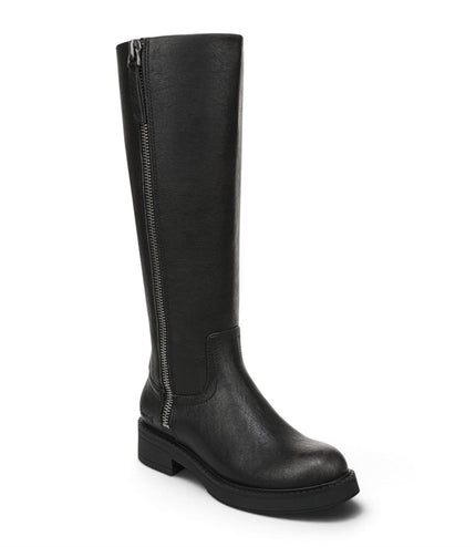 Blowfish Malibu Women's Black Faux Leather High Riding Boots - Venice Tall
