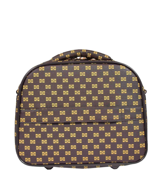 Corringham Cosmetic Soft Shell Suitcase in Coffee