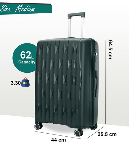 Burnaby Medium Hard Shell Suitcase in Green