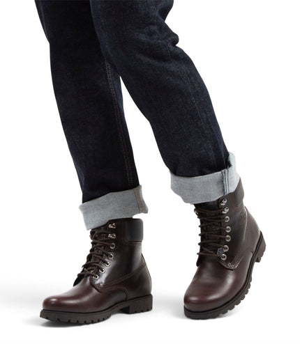 Panama Jack Men's Brown Leather Lace-Up Ankle Boots - PJ03-IGLOO-C45