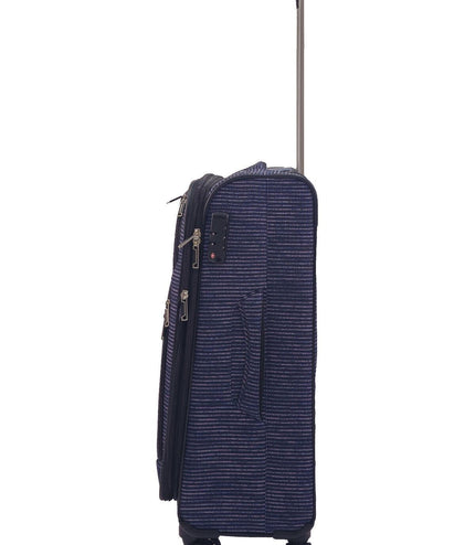 Ashbourne Medium Soft Shell Suitcase in Lines