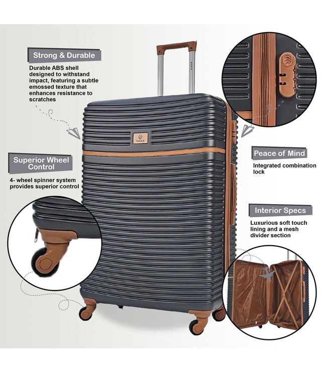 Caistor Medium Hard Shell Suitcase in Grey