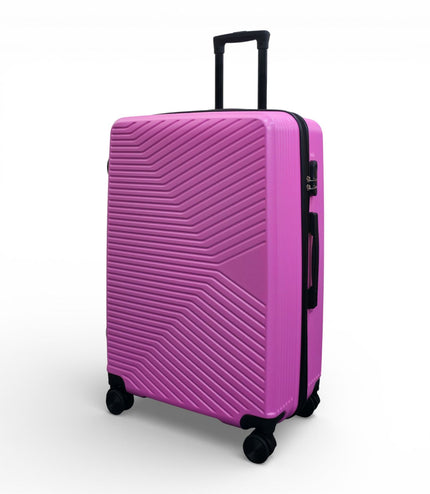 Junee Large Hard Shell Suitcase in Pink