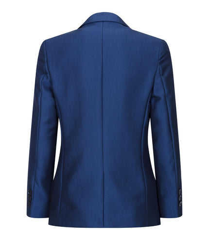 Boys 3 Piece Shiny Royal Blue Classic Suit