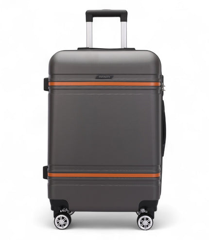 Calgary Large Hard Shell Suitcase in Charcoal Black