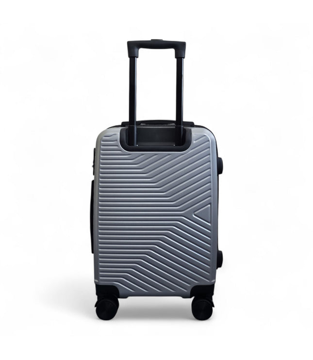 Junee Cabin Hard Shell Suitcase in Silver