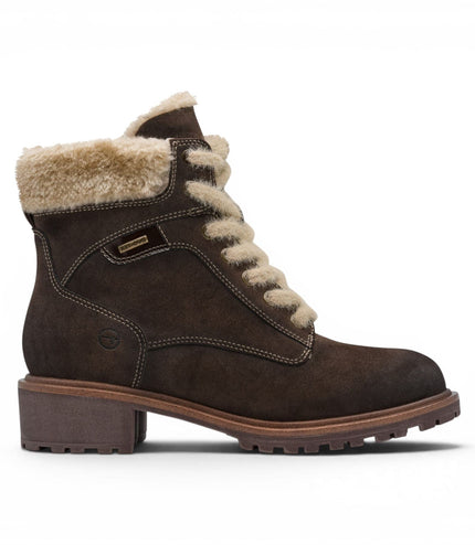 Tamaris Women’s Brown Warm Lace-Up Winter Outdoor Ankle Boots - 26266-43