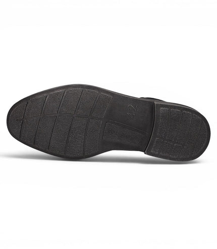 Bugatti Mens Black Leather Lace-up Chukka Ankle Boots - Rigalo Evo