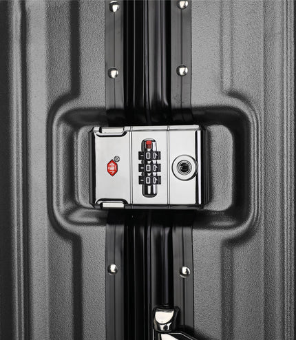 Airdrie Set of 3 Hard Shell Suitcase in Charcoal Black