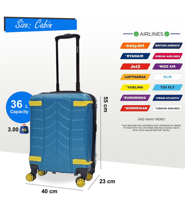 Chilton Cabin Hard Shell Suitcase in Blue