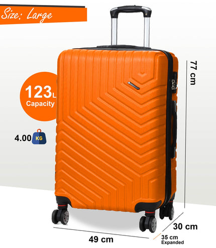 Bega Large Hard Shell Suitcase in Orange