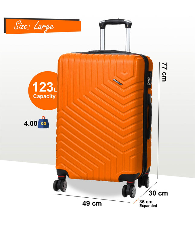 Bega Large Hard Shell Suitcase in Orange