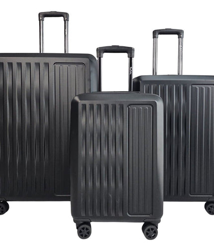 Croydon Set of 3 Hard Shell Suitcase in Black