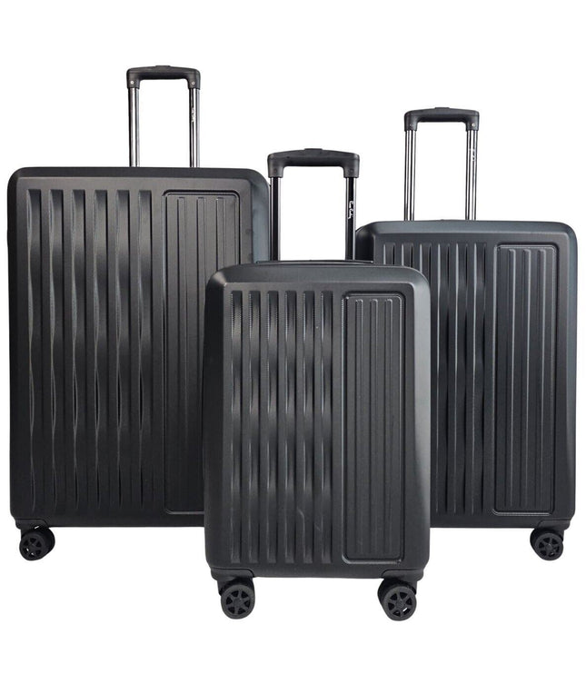 Croydon Set of 3 Hard Shell Suitcase in Black