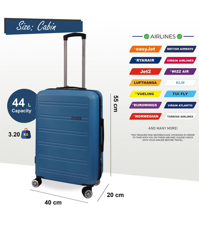 Alford Cabin Hard Shell Suitcase in Blue