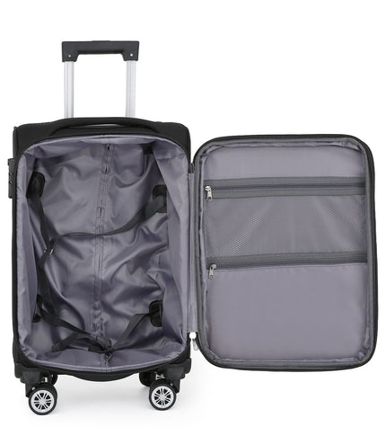 Delta Medium Hard Shell Suitcase in Black