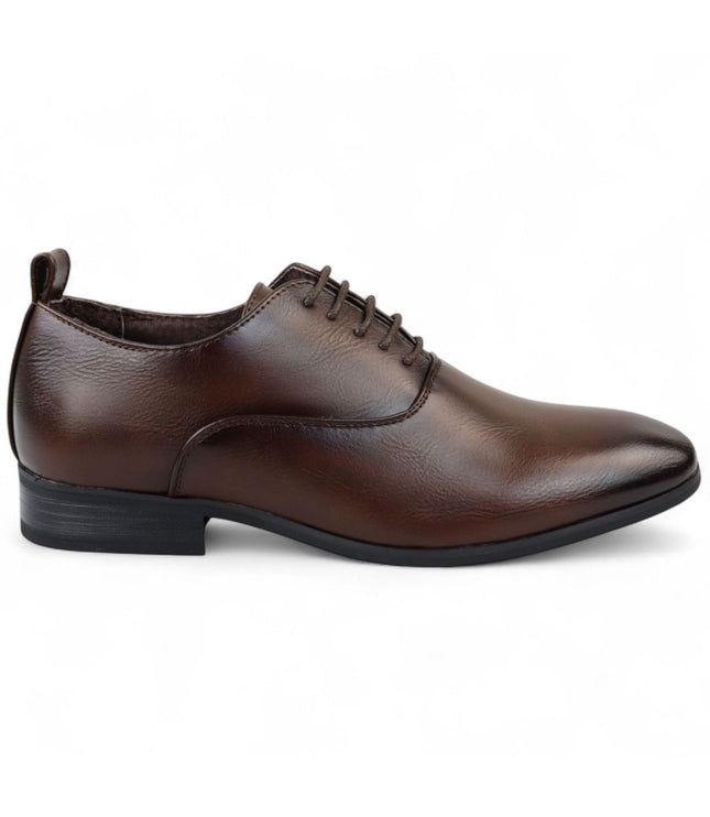 Men's Brown Classic Lace Up Oxford Derby Shoes