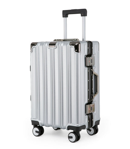 Airdrie Cabin Hard Shell Suitcase in Silver