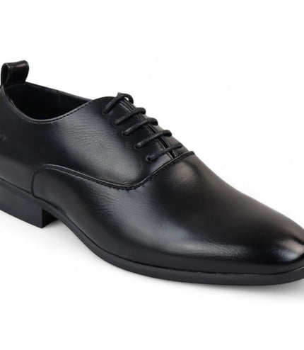 Men's Black Classic Lace Up Oxford Derby Shoes