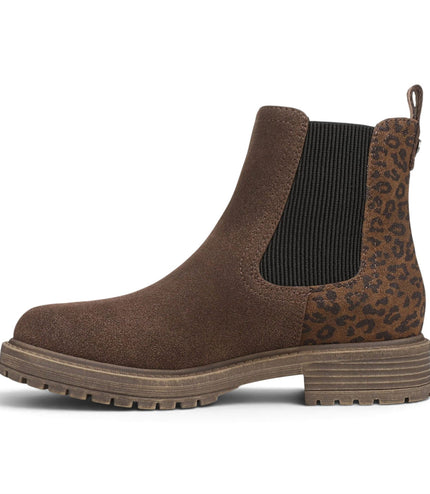 Blowfish Malibu Women's Brown Leopard Faux Suede Chelsea Boots - Alfie
