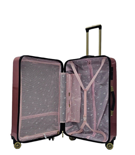 Canvey Large Hard Shell Suitcase in Pink