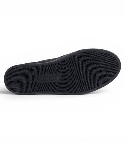 Ecco Men's Black Leather Waterproof Trainer Sneaker Shoes - Soft 10
