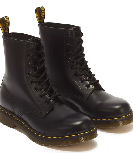 Dr Martens 1460 Black Smooth Leather 8-Eye Combat Boots - 11822006