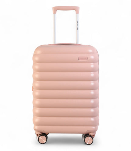 Hard Shell Cabin 37 x 22 x 55 cm Pink TSA Secure Luggage Suitcase Suitable for Easyjet, Ryanair