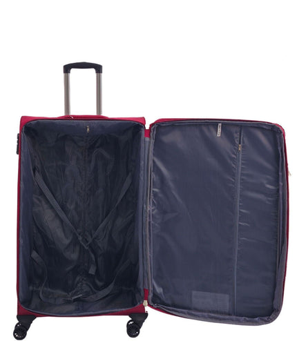 Andover Large Soft Shell Suitcase in Burgundy