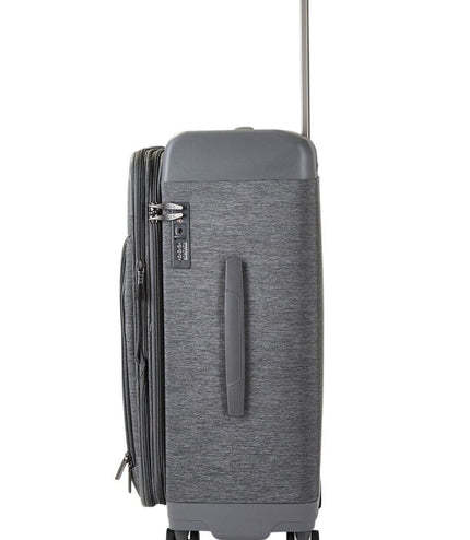 Amesbury Medium Soft Shell Suitcase in Grey