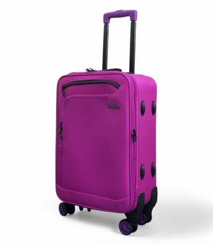 Handa Cabin Soft Shell Suitcase in Pink