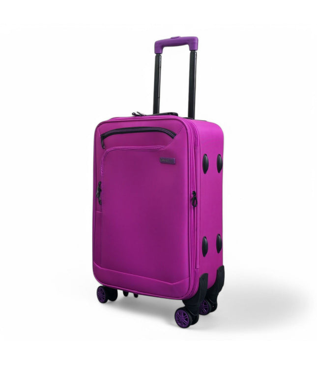 Handa Cabin Soft Shell Suitcase in Pink