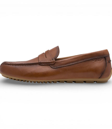 Tamaris Mens Brown Leather Moccasin Loafers Casual Shoes