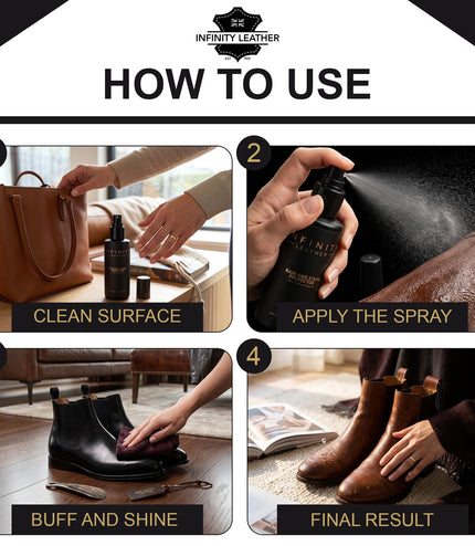 Waterproof Rain & Stain Spray for Leather & Suede Protector