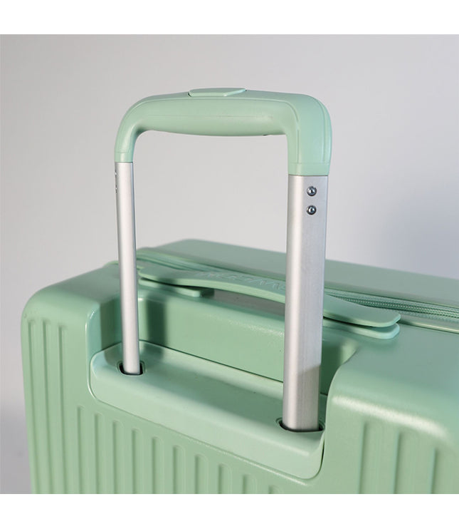 Hard Shell Cabin 44 x 22 x 38 cm Green TSA Secure Luggage Suitcase Suitable for Easyjet, Ryanair