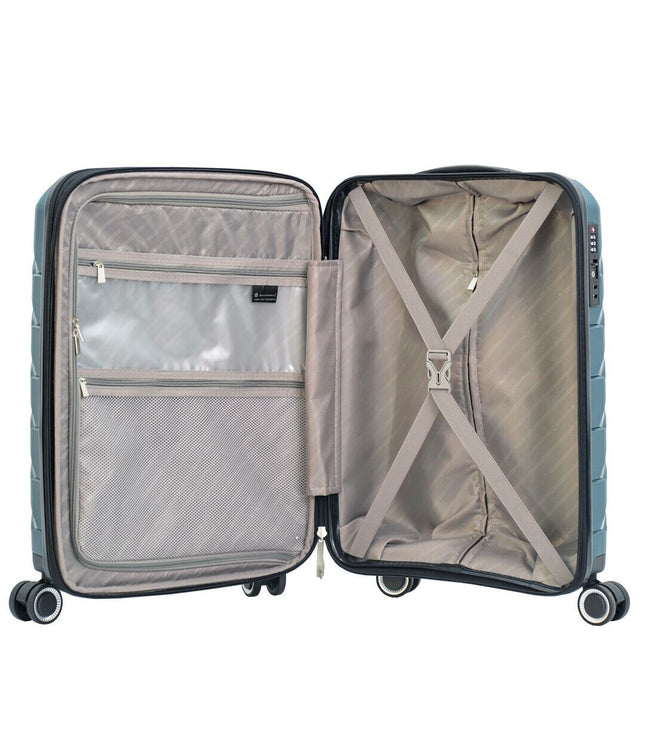 Cleckheaton Cabin Hard Shell Suitcase in Green