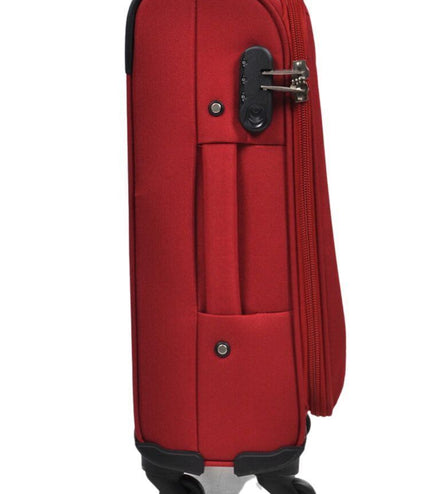 Clevedon Cabin Soft Shell Suitcase in Red