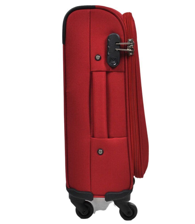 Clevedon Cabin Soft Shell Suitcase in Red