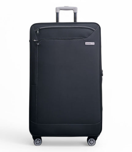 Handa Large Soft Shell Suitcase in Black