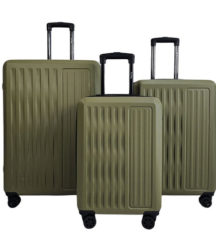 Croydon Set of 3 Hard Shell Suitcase in Green