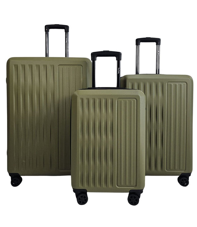 Croydon Set of 3 Hard Shell Suitcase in Green