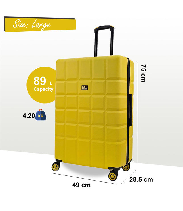 Cotgrave Large Soft Shell Suitcase in Yellow