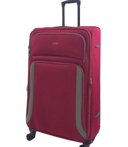 Arundel Large Soft Shell Suitcase in Burgundy