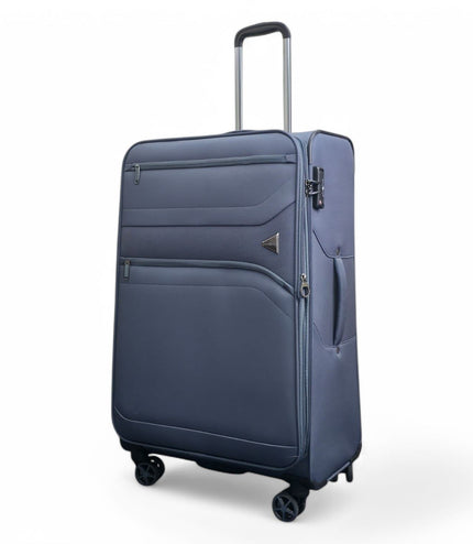 Corby Large Soft Shell Suitcase in Grey