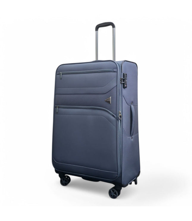 Corby Large Soft Shell Suitcase in Grey