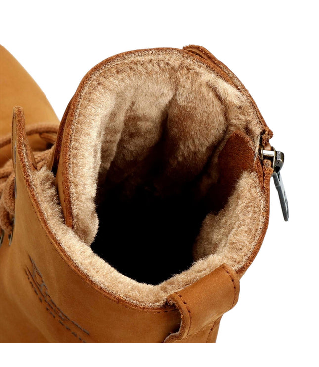 Panama Jack Women's Brown Waterproof Leather Warm Lace-Up Boots - Frisia-B44