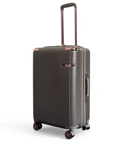 Cowra Medium Hard Shell Suitcase in Champagne ( Beige )